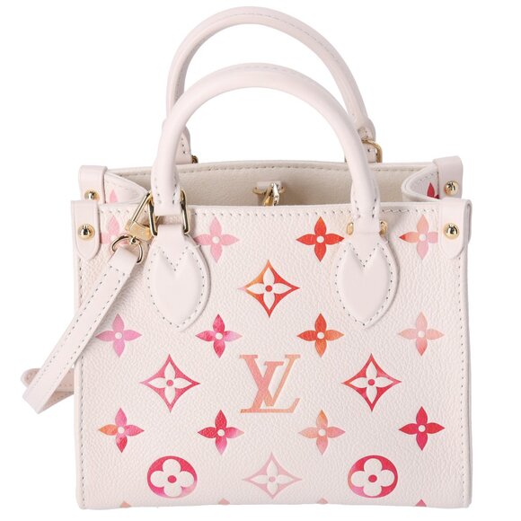 Louis Vuitton Onthego BB Empreinte Monogram Sunrise Aquarelle Beige Pink - Picture 1 of 8